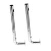 DIYEAH 2Pcs Heavy Duty Stainless Steel Shaped Bracket for Bridge Antenna Pole Mount Durable Outdoor Mounting Kit for Secure Residential Commercial Areas view 1