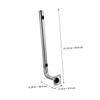 DIYEAH 2Pcs Heavy Duty Stainless Steel Shaped Bracket for Bridge Antenna Pole Mount Durable Outdoor Mounting Kit for Secure Residential Commercial Areas view 2
