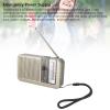 Diyeeni Mini Portable Radio, AM FM SW Radio, Large Tuner & Knob, Miniature Radios, Rechargeable, Type C Charge, Headphone Jack, Built in Speaker, 16.5in Antenna view 4