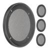 Unomor 4Pcs Black Speaker Grill Mesh Cover Durable Grille Protector for Car Subwoofer Easy Installation Optimal Density Stylish Appearance Compatible Grille Guard view 1