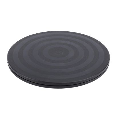 WiseZythum 20cm Plastic Rotating Stand 360 Degree Turntable for TVs Laptops Artwork Display