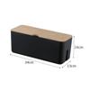 Operitacx Cord Organizer Case with Lid Durable Plastic Cable Box for Desk Cable Management and Home Storage Keeps Cords Tidy and Functional for Living Room and Office Use view 2