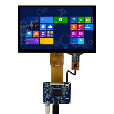 7 Inch 1024600 Portable LCD Display DIY Kit with Capacitive Touch Screen & Mini HDMI Driver Board  Compatible with PC, Orange Pi, Gaming Consoles, 5V Power Supply