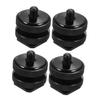 Tofficu 1/4 Inch Camera Screw Adapter 4PCS Double Screw Hot Shoe Mount for DSLR Cameras Tripod Mounting Accessory Compatible Tripods and Monopods view 1