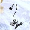 LIFKOME 3W USB Flexible Clip Lamp Eye Protection LED Light with Gooseneck for Bedside Table Home Lighting and Travel Black view 4