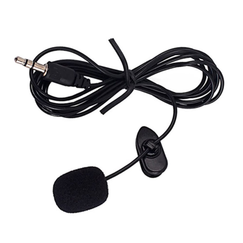 Abaodam Mini Clip Microphone for Computer and Tablet Plug Omnidirectional Recording for Interviews and Live Broadcasts Black