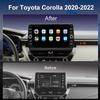 4G LTE QLED Radio for Toyota Corolla 2020 2021 2022 Upgrade,8-Core CPU Touch Screen Stereo,Wireless CarPlay & Android Auto,Support OEM SWC and Camera view 2