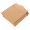 Tofficu 50Pcs Kraft Paper CD Envelopes CD DVD Storage Bags Tear Resistant Paper Sleeves for Disc Storage for Home Office School Use view 1