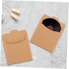 Tofficu 50Pcs Kraft Paper CD Envelopes CD DVD Storage Bags Tear Resistant Paper Sleeves for Disc Storage for Home Office School Use view 4
