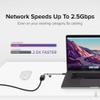 2.5G Ethernet & Thunderbolt 4 Hub Bundle: Plugable USB-C to 2.5Gbps LAN Adapter + Thunderbolt 4 Hub with 60W Charging | 3X TB4 Ports, USB4, 40Gbps, 4K/8K Display, macOS/Windows view 3