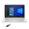 HP 15-DW200 15.6 FHD Laptop 4-Core Intel Core i5-1035G1 Iris Xe Graphics 48GB DDR4 2TB NVMe Hybrid USB-C WiFi AC RJ-45 BT Webcam HDMI1.4 Backlit KB Windows 10 Home w/RE USB view 1