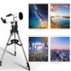 Astronomical Telescope, Reflective Monocular Automatic Star-Seeking HD Deep Space High-Magnitude Telescope Student Entry view 3