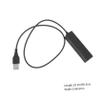 HOMOBABE RJ9 to USB Adapter Cable for Headsets Compatible PC and Laptops Female USB Connector for Easy Headset Connection view 2