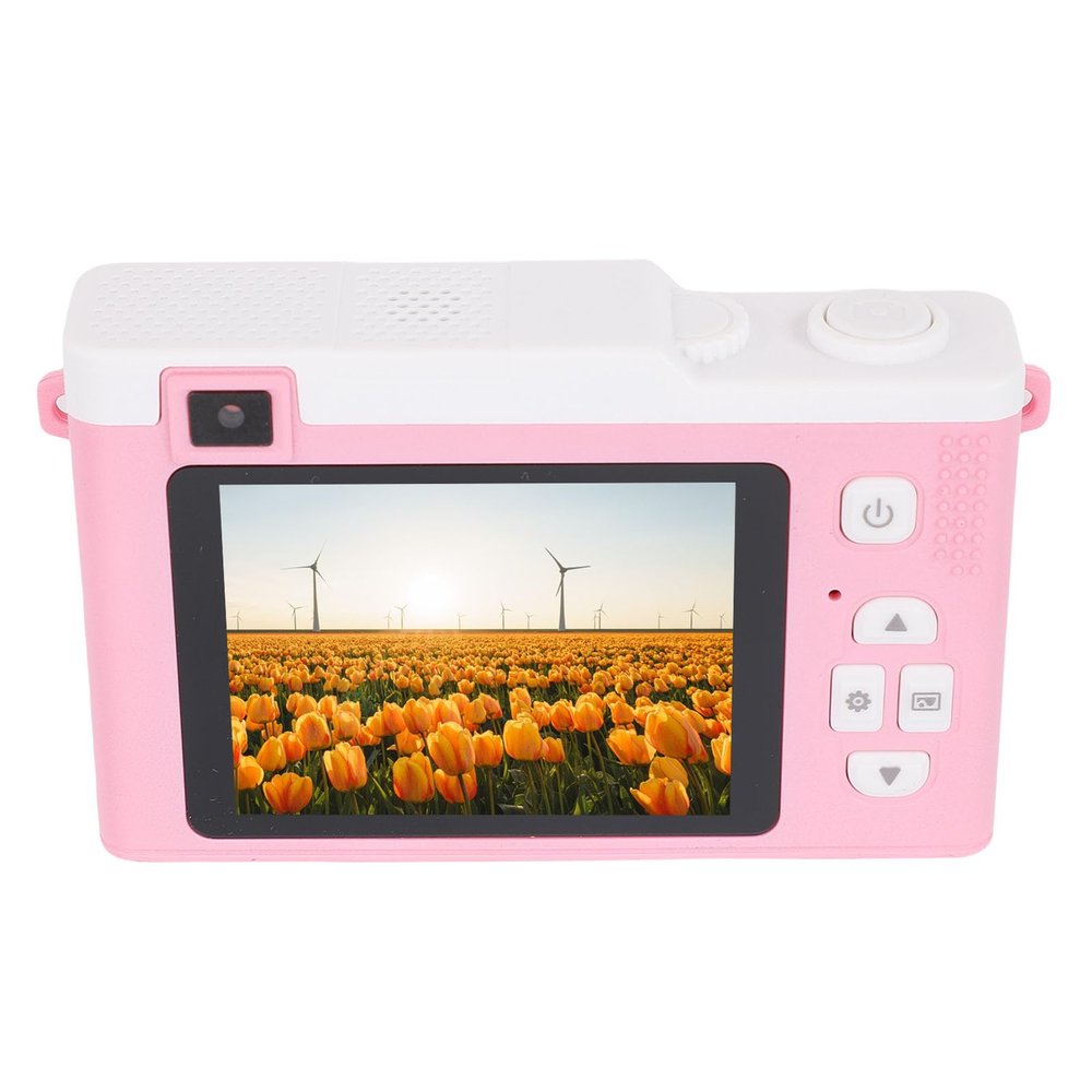 Yoidesu Digital Camera for Photography, WiFi 48MP 1080P Camera, 15x Digital Zoom, Intelligent Focus & LED Flash, Support up to 128GB Memory Card for Teens Adult Beginner (Pink)