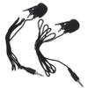 AKOOSY 2Pcs Wired Lavalier Microphone Compact Clip Recording Mic with High Sensitivity for Sound for Conferences Interviews and Video Recording view 1