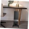 Holibanna Movable Computer Tower Stand with Wheels CPU Holder for Desktop Heat Dissipation Design Versatile Bracket for Stereos and More Sleek Finish view 4