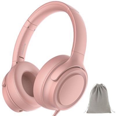 ADOOPE Wired Over-Ear Headphones with USB C Connector, Hi-Fi Stereo Sound, Noise-Isolating Ear Cups, Comfortable Fit for USB C Devices (with Bag, Gold)