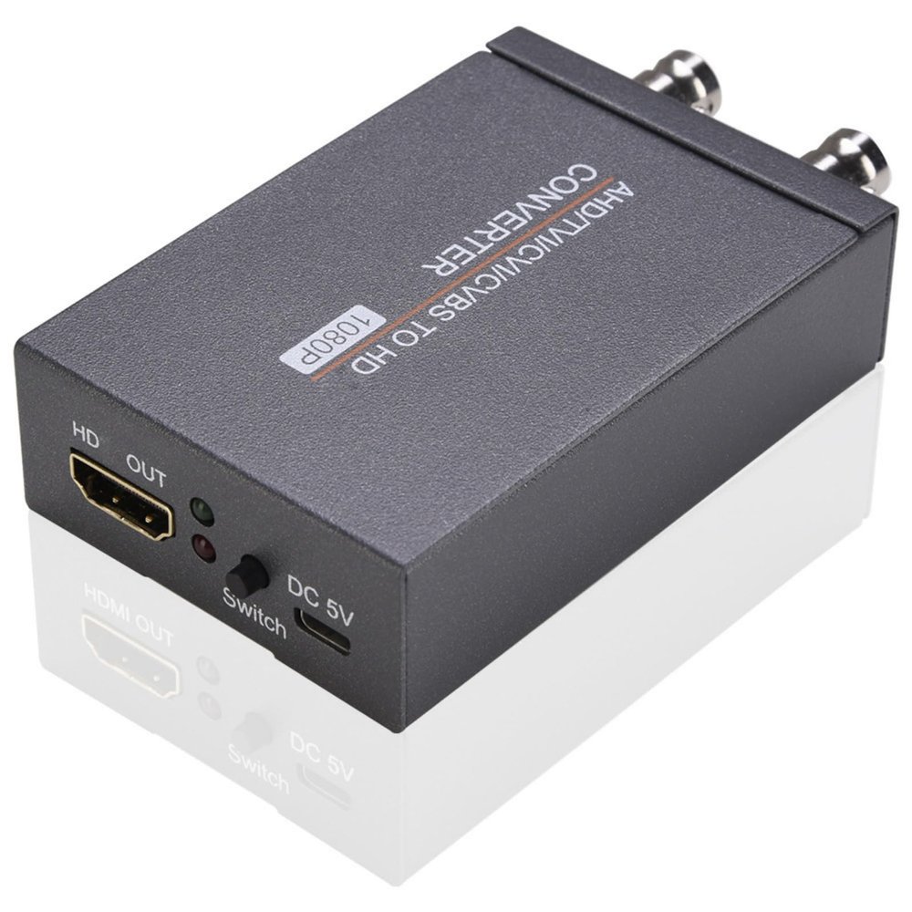 KEIYANA BNC to HDMIcompatible Converters Supports AHDs CVIs TVIs CVBS Signals for Output Up to 1080P with Out Feature AHDs TVIs CVIs CVBS Adapter