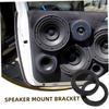 HONMEET 1Pair Car Speaker Mount Bracket with Spacer Ring for High and Mid Tweeter Audio System Upgrade Pillar Fit for Enhanced Sound Quality view 2