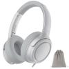 ADOOPE Wired Over-Ear Headphones with USB C Connector, Hi-Fi Stereo Sound, Noise-Isolating Ear Cups, Comfortable Fit for USB C Devices (with Bag, Silver) view 1