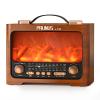 PRUNUS J-196 AM FM Radio with Best Reception, Bluetooth Speaker, Flame LED view 1