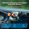 3 in 1 Smart Sensor Wireless Charger Portable Mobile Locator, Phone Holder Mount Built-in Air Tracker with Bracket, Touch Sensing Location Tracking Work with Find My view 2