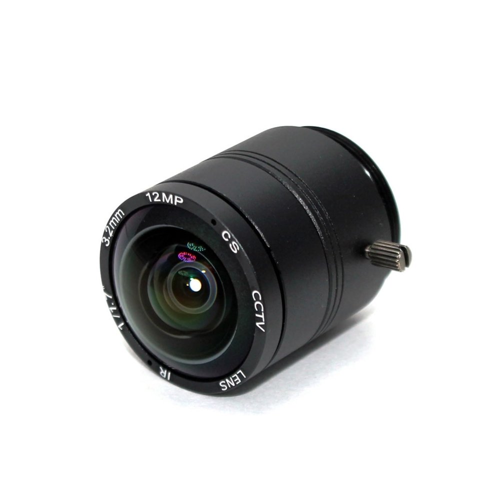12Megapixel 4K 3.2mm Lens Fixed CS Lens 12MP 3.2mm 150 Degree 1/1.7 for 4K IP CCTV Box Camera