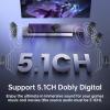 4K HDMI Audio Extractor Converter, HDMI Audio Video Splitter Adapter + Optical Toslink SPDIF Digital Audio + L/R Stereo Analog Compatible with Fire Stick Blu-Ray Player TV Box(1 Pack) view 2