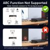 4K HDMI Audio Extractor Converter, HDMI Audio Video Splitter Adapter + Optical Toslink SPDIF Digital Audio + L/R Stereo Analog Compatible with Fire Stick Blu-Ray Player TV Box(1 Pack) view 3