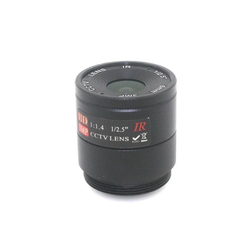 1pcs 6mm Lens 3MP 1/2.5 CS Lens Suitable for Both Mount HD CCTV Camera Lens for Day/Night CCD Security CCTV Camera
