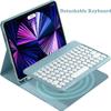 Aidashine Keyboard Case for Samsung Galaxy Tab S10 FE/ S9 FE 5G 10.9"/Tab S9 11", Detachable Bluetooth Keyboard with Pencil Holder,Deep Green view 2