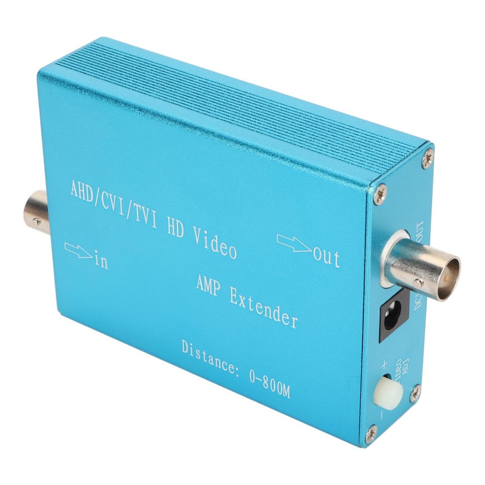 Sonew AHD CVI TVI High Definition Video Signal Amplifier with Aluminum Alloy Casing for Lossless HD Image and Long Distance