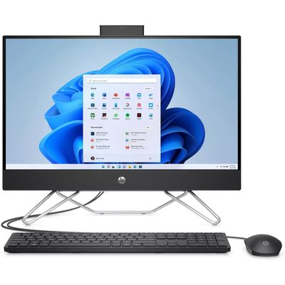 HP 2024 24 CB100 23.8" FHD IPS All-in-One Desktop 10-Core 12th Gen Intel Core i7-1255U Iris Xe Graphics 32GB DDR4 2TB NVMe SSD RJ-45 HDMI Webcam Keyboard Mouse Windows 10 Home w/RE USB