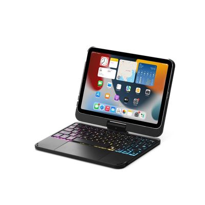 Aidashine Keyboard Case for iPad mini 7 A17 Pro/Mini 6th Generation, 360 Rotatable Touchpad and 7 Color Backlight Keyboard,Black