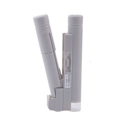 LJSM Lab Microscope Slides Illuminated Magnifier 80x / 100x / 150x Magnifying Glass with Reading Scale Reticle 0.02mm Microscope Parts(150X)