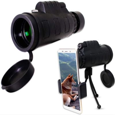10X52 Monocular Telescope HD Monocular Telescope with Phone Adapter Mount and Tripod for Camping Bird WatchingOutdoor Cl