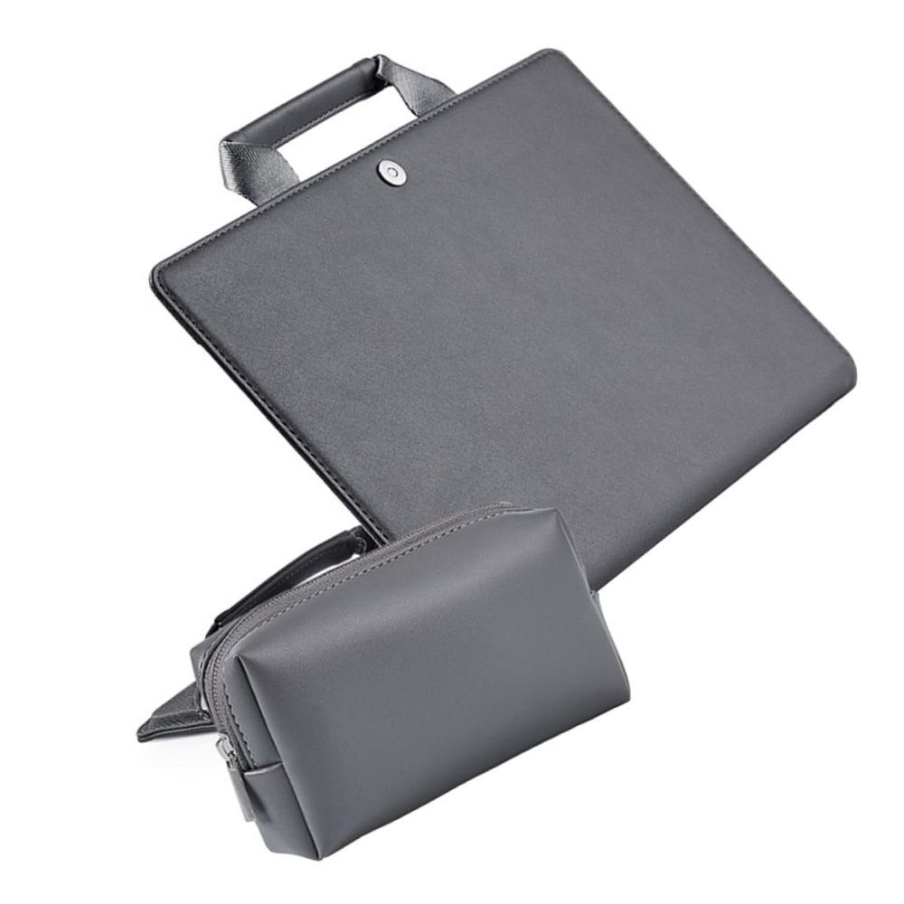 SHOWERORO 1Set Laptop Storage Bag with Power Cord Pouch Protective Sleeve for Pro Lightweight and Design for Office Business and School Use