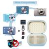 Leayjeen Digital Camera Case Compatible with Canon IXUS 285 HS, Canon Elph 180/IXY 650, Small Travel Compact Camera/Sony DSCW800 Digital Camera,Compact Digital Camera-Blue(Case Only) view 3