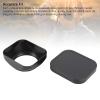 Zopsc Square Lens Hood for Camera - Aluminum Alloy Lens Shade Protector with Cap, Anti Glare & Scratch Protection (49mm) view 3