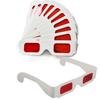 20 Pcs Red 3D Glasses Paper red-red 3D Movie Glasses Secret Reveal Red Lenses 3D Glasses 3D Viewing Decoder Glasses view 1