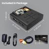 VHS to DVD Recorder, VCR to DVD Recorder-Convert Photos and Videos Between VHS,VCR,Memory CardDVD and USB. Phone can use a Free app to Burn Videos and Photos, Also has TV Recording FunctionBlack view 4
