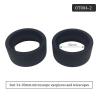 2PCS Inner Diameter 36 Mm Eyepiece Eye Shield Rubber Eye Guards Eye Cups for 34-37 Mm Eyepiece Lens for Microscope Or Telescope view 2