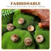 VILLCASE 50Pcs Natural Acorn Shells 0.78In for Crafting Wedding Autumn Party Dried Flower Art Photo Props Seasonal Hanging Decor view 3