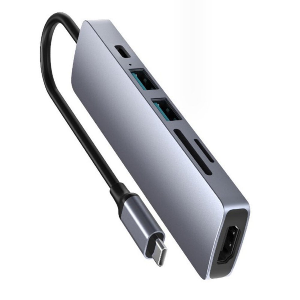8port USB C Docking Stations HDMIs Adapter 4K30Hz PD55W For Laptop Tablets Speed Data Transfer And Quick Charging Docking Stations