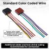 8+8 Pin Universal Car Radio Stereo Wiring Harness Car Audio Video Wire Cable Power Speaker Connector Radio Harness Adapter Replacement for Auto CD DVD Audio Video Receivers view 4