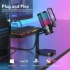 A1DFDFGOQSFG Gaming Microphone Microphone Condenser Mic Gaming Mic with Noise Reduction Software (D As Shown) view 2