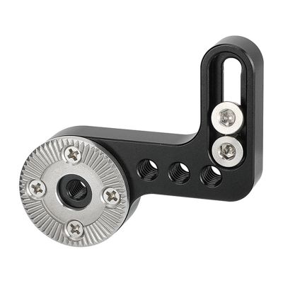 AsrMyjcx L Shaped Rosette Mount M6 Thread Hole Connector Portable Compact Photo Studio Aluminum Alloy Rosette Extension Mount