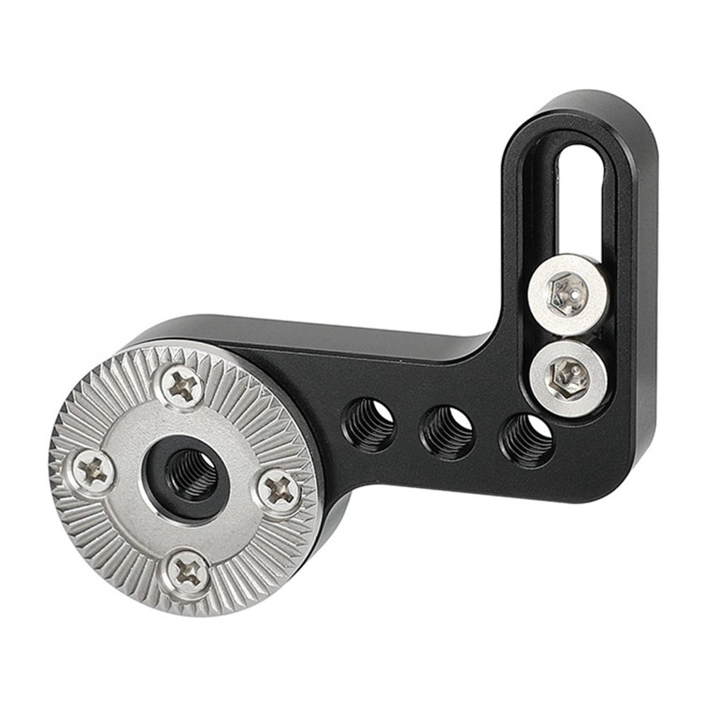 AsrMyjcx L Shaped Rosette Mount M6 Thread Hole Connector Portable Compact Photo Studio Aluminum Alloy Rosette Extension Mount