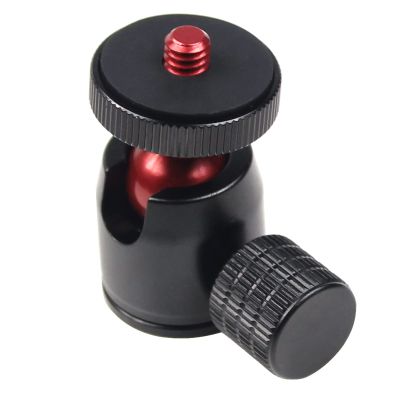 Mini BallHead 360 Swivel 1/4 Screw Tripod Ball Head Lock Knob for DSLR Camera Monopod Flash Light Stand Video Photo Accessories Screw Parts381(C)
