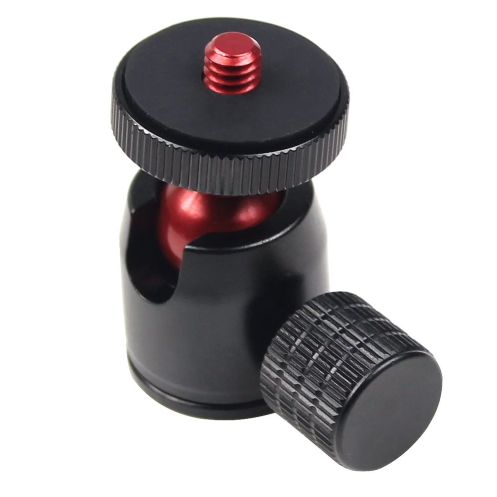 Mini BallHead 360 Swivel 1/4 Screw Tripod Ball Head Lock Knob for DSLR Camera Monopod Flash Light Stand Video Photo Accessories Screw Parts381(C)